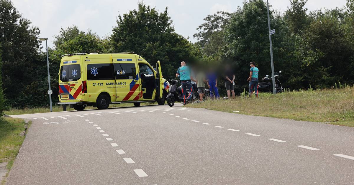 Scooterrijder valt en raakt gewond in Nuland
