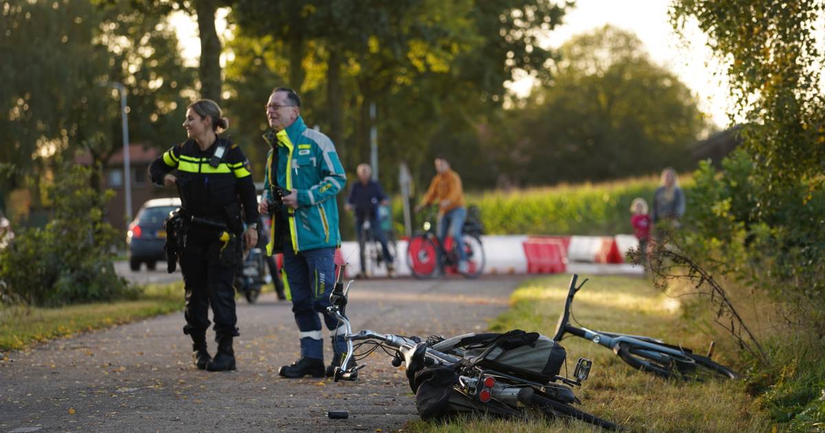 Botsing tussen twee fietsers, ook traumahelikopter opgeroepen.