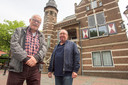 Han Koopmans (rechts) en Jan van Doorn, bewoners van de Heusdensebaan in Oisterwijk, ageren al jaren tegen The Inside.
