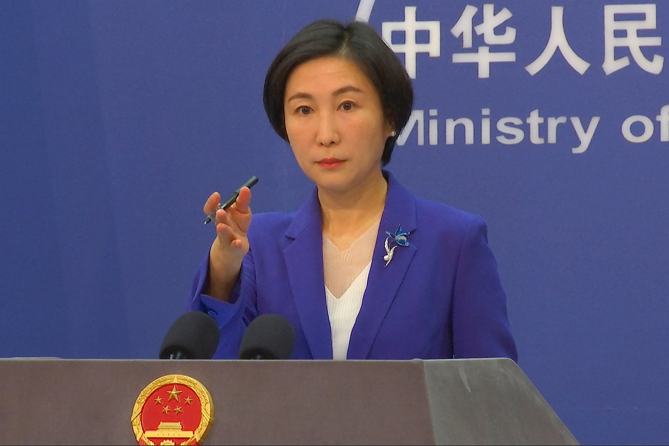 Mao Ning, une porte-parole du ministère chinois des Affaires étrangères.