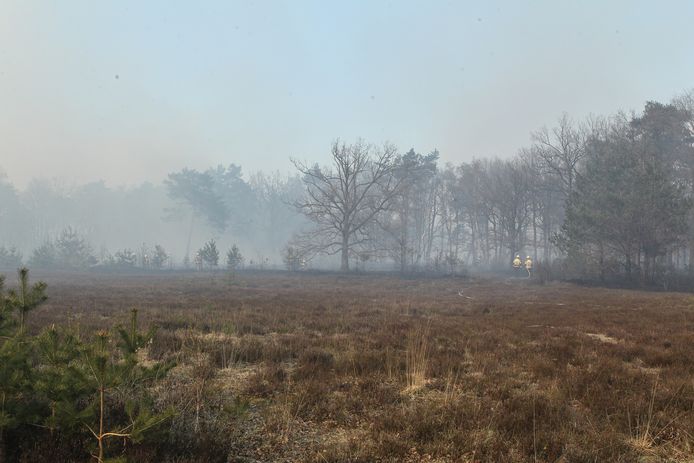 Brand op het Groot Schietveld.