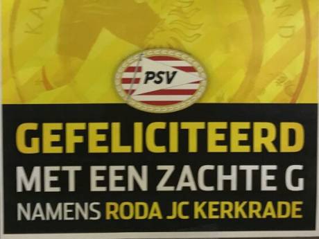 Roda JC scoort punt op het veld en via respect punten tegen PSV