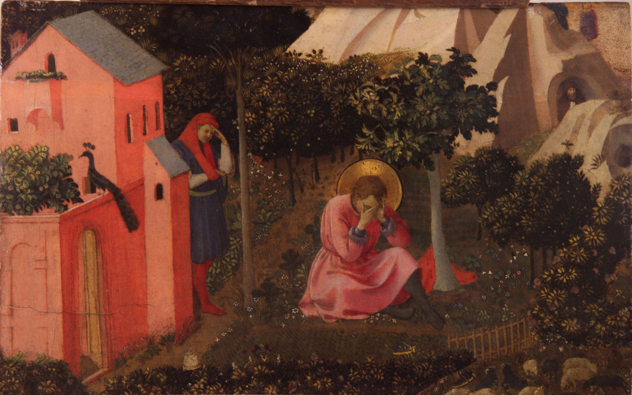 De bekering van Sint Augustinus van Fra Angelico, gemaakt in ca. 1430-1435. 