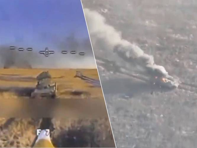 KIJK. Beelden tonen hoe Oekraïne in 3 uur tijd 3 Russische tanks en 10 andere gevechtsvoertuigen vernietigt: Russen in alle staten