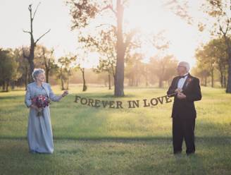 Eeuwige trouw: bejaard koppel maakt huwelijksfoto's 70 jaar later