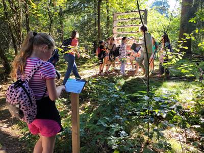 Meer dan dertig schoolklassen bezoeken landschapskunst-route: ‘Mag je eraan komen?’