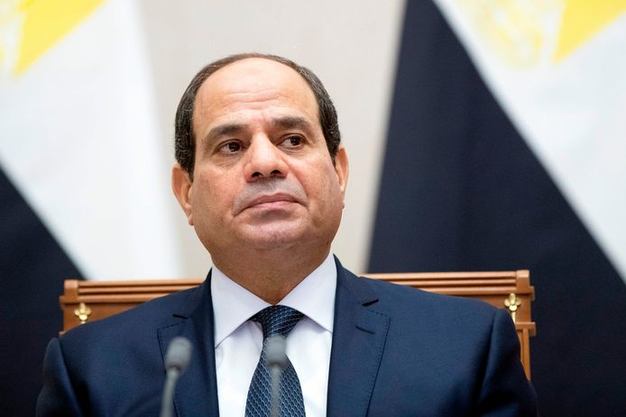 De Egyptische president Abdel Fattah el-Sisi.