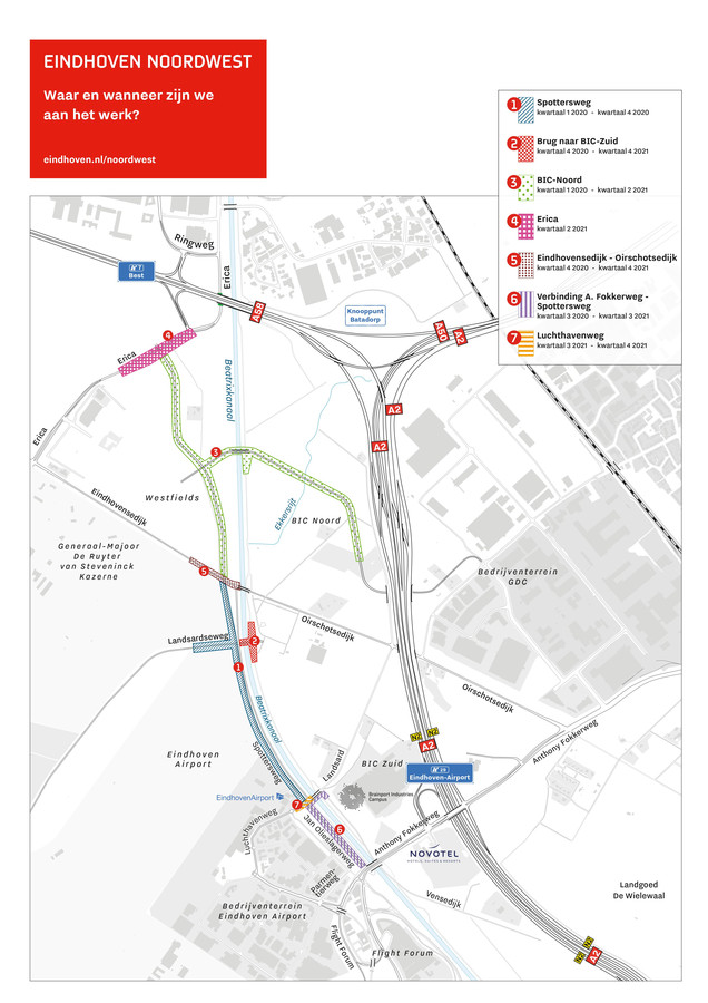 Monsterklus in Eindhoven er komt een tunnel van 120 meter onder de