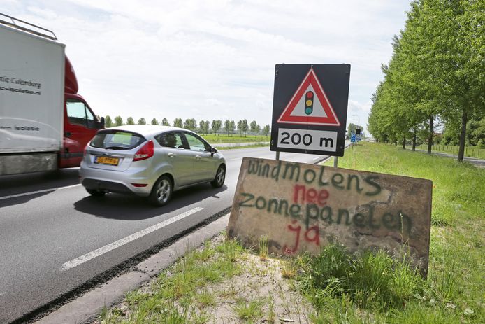 Drie jaar geleden was er al protest tegen de extra windmolens in Culemborg.