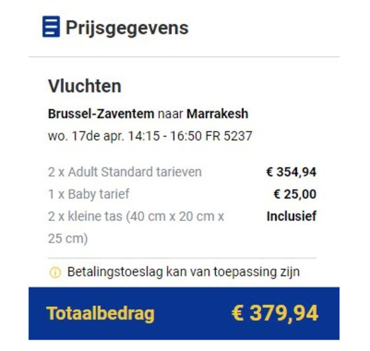 Baby op schoot? Ryanair rekent toeslag van 25 euro aan De