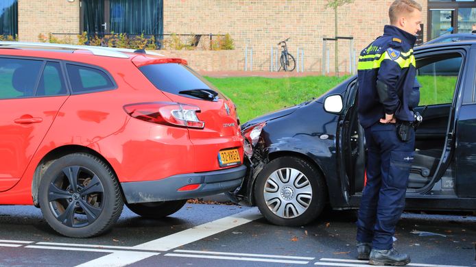 De bij het ongeluk betrokken auto's.