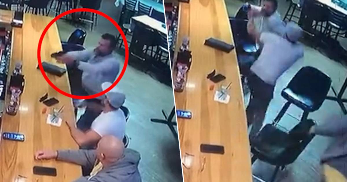 VOIR.  Un avocat tente de tirer sur son ex-petite amie dans un bar du Texas, des clients héroïques viennent à son secours |  À l’étranger