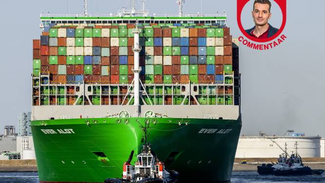 Het grootste containerschip ter wereld is een indrukwekkend en dom ding
