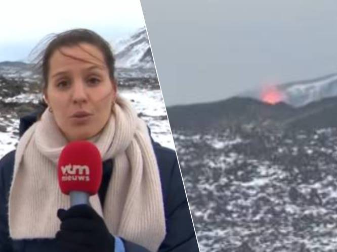 KIJK. Weg naar uitgebarsten vulkaan op IJsland is afgesloten, maar VTM NIEUWS-journalist mag uitzonderlijk iets dichterbij komen
