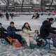 Op straat in Peking lijken de Winterspelen heel ver weg