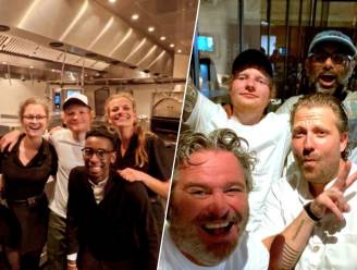 Feesten in België: Ed Sheeran gaat eten in The Jane en geeft er een kort concert 