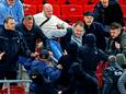 Rellen na de wedstrijd toen de AZ-fans de hekken hadden gesloopt en de fans en familieleden van West Ham United te lijf gingen.
