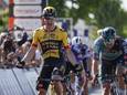 Olav Kooij sprint naar de zege.
