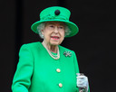 Queen Elizabeth op de laatste dag van haar jubileumfeesten.