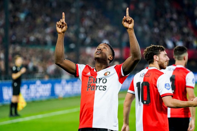 Luis Sinisterra was met drie treffers de grote man aan de kant van Feyenoord.