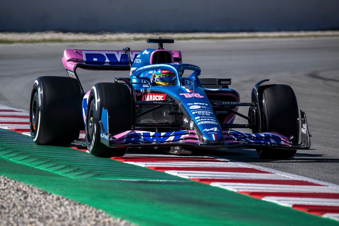 Fernando Alonso in de Alpine.