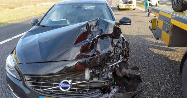 Veel schade bij aanrijding op de A58 bij Ulvenhout