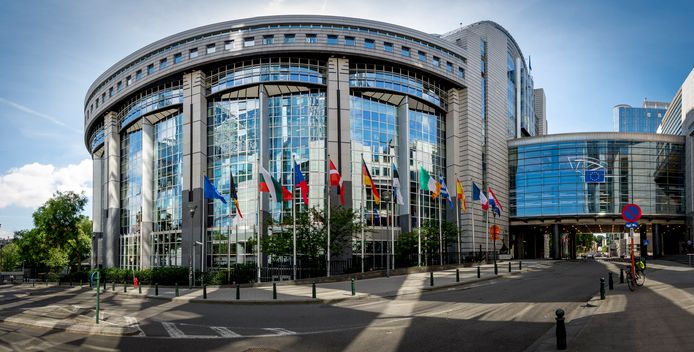 Het Europees Parlement in Brussel.