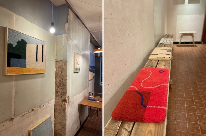 vrouwelijk Ervaren persoon monteren Pop-up met hippe tapijten geopend in voormalige apotheek: “Ook ingekaderde  tapijten en kussens” | Gent | hln.be