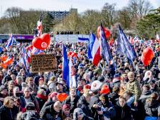 Vooraf gevreesde demonstratie van boeren verloopt rustig en vreedzaam, alleen incident met shovel