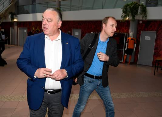 Gewezen KVM-voorzitter Timmermans en Olivier Somers, mede-hoofdaandeelhouder van KV Mechelen.