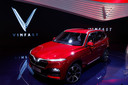 De VinFast Lux SA 2.0, een SUV, was vorig jaar al te zien op de autoshow van Parijs