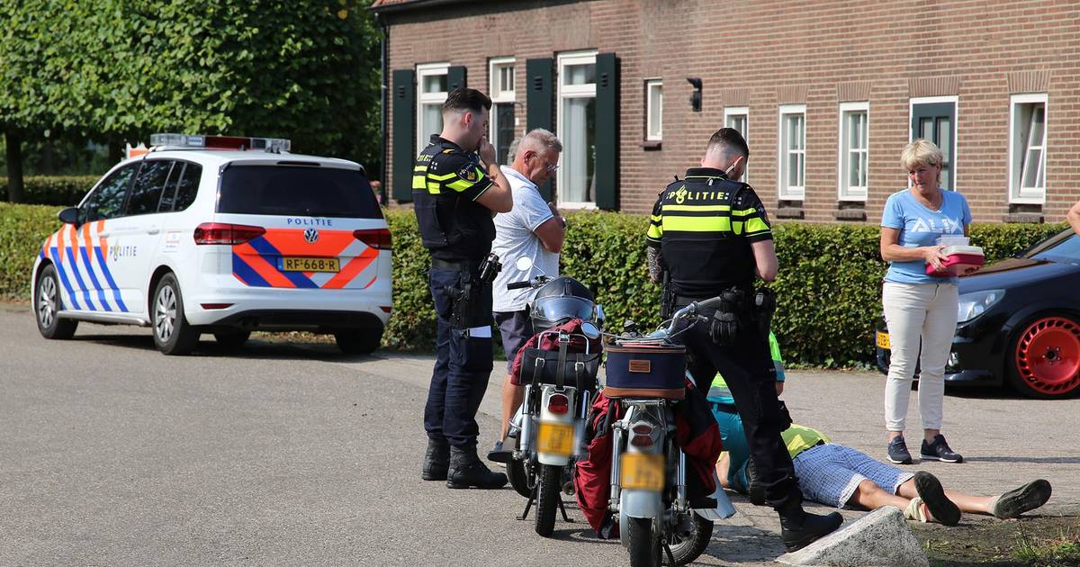Man raakt in Boxtel gewond bij eenzijdig ongeval met motor.