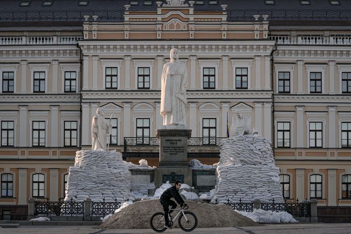 Het standbeeld van prinses Olga in Kiev