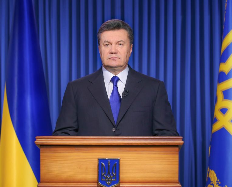 President Janoekovitsj. Beeld reuters