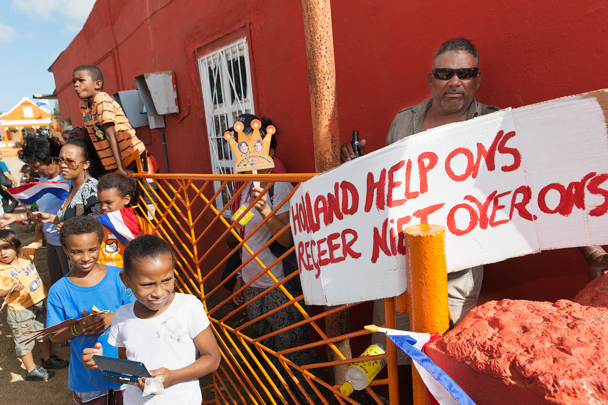 In 2013 pleitten demonstranten op Bonaire voor een referendum over hun status binnen het koninkrijk. Beeld ANP