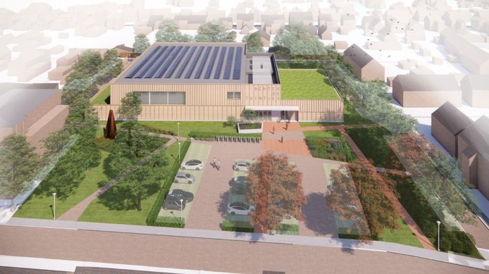 Het ontwerp van de nieuwe sporthal Achter de Tuintjes
