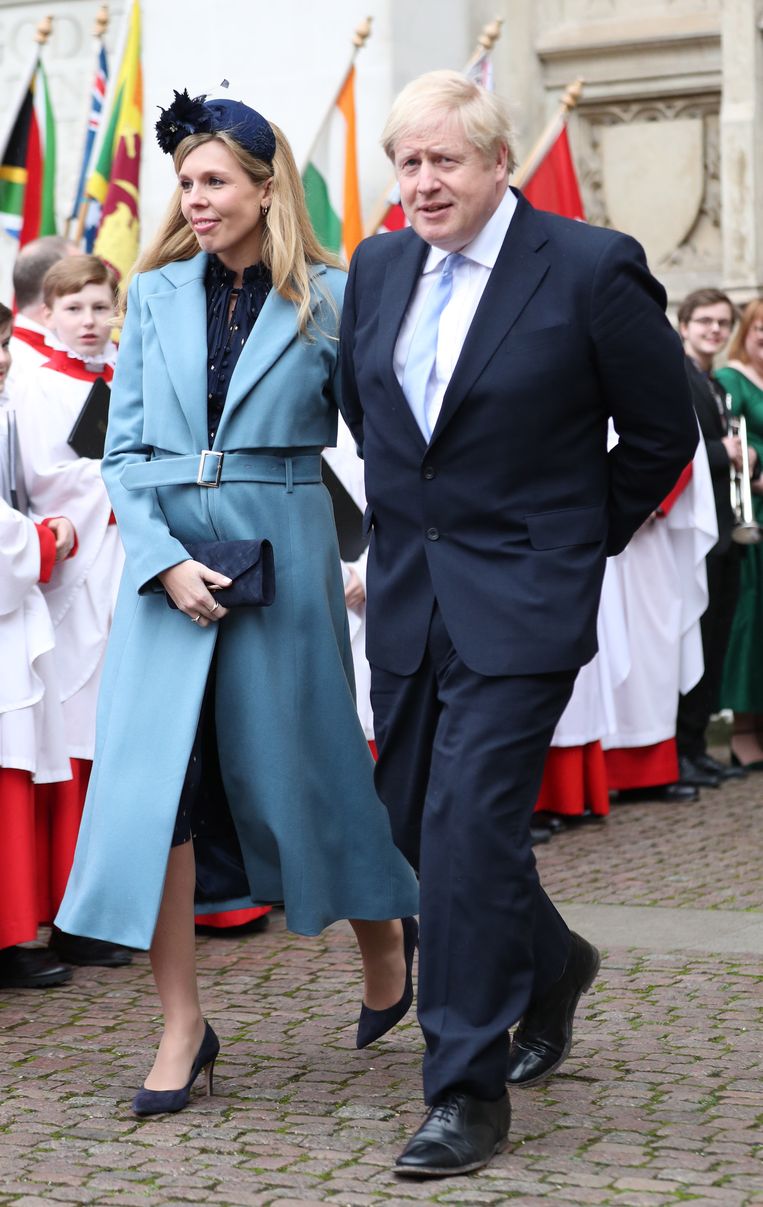 ‘Boris en Carrie zijn allebei gekwetste zielen, maar wel gekwetste zielen die het land leiden.’ Beeld BELGAIMAGE