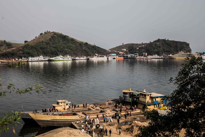 Archiefbeeld van het Kivumeer in Congo.