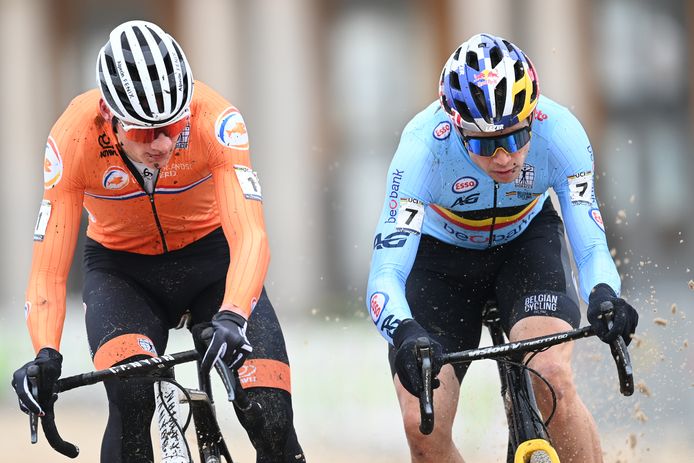 Mathieu van der Poel en Wout van Aert.