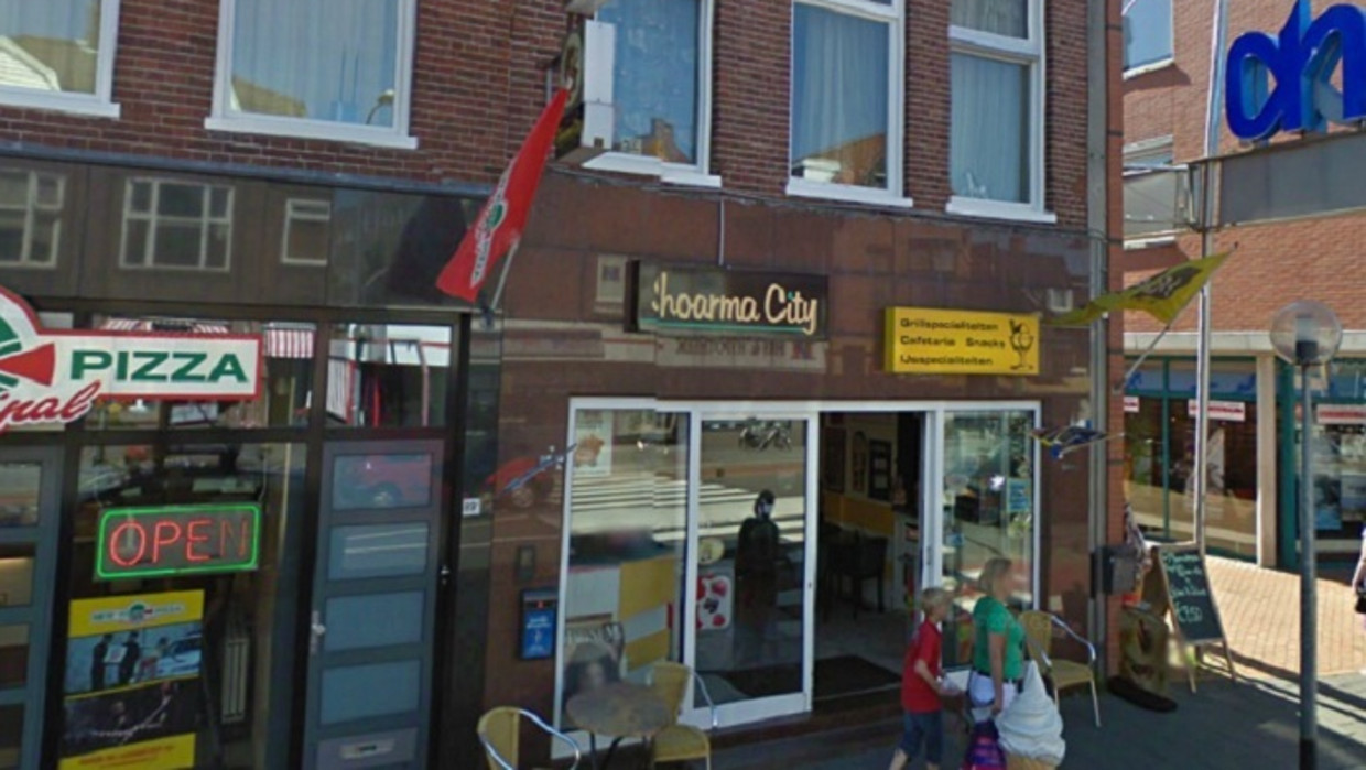 Shoarma City aan de Verlengde Hereweg, Groningen Beeld Google Streetview