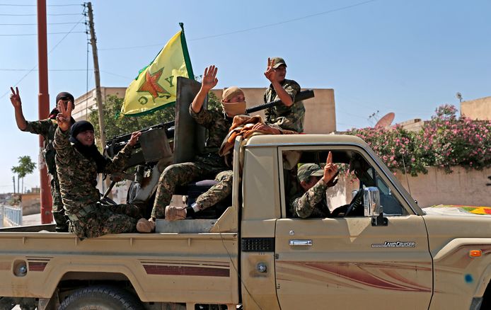 Leden van de Koerdische militie YPG.
