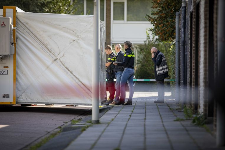 De Imstenrade in Buitenveldert, waar advocaat Derk Wiersum woensdagochtend werd doodgeschoten. Beeld ANP
