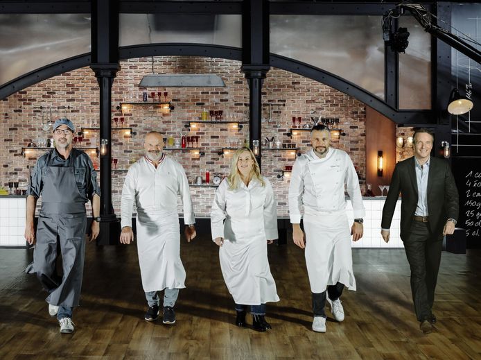 Paul Pairet, Philippe Etchebest, Hélène Darroze, Glenn Viel et Stéphane Rotenberg.