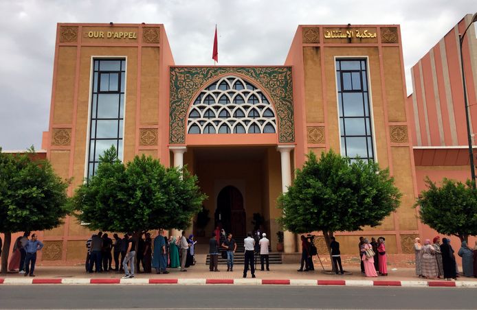 Het gerechtshof in Béni-Mellal waar de zaak dient.