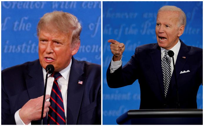 Donald Trump en Joe Biden hebben elkaar fysiek niet meer gezien sinds het (eerste en enige) tumultueuze debat van eind september in Cleveland (Ohio).