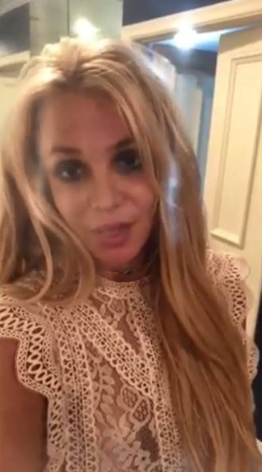 Britney Spears spreekt haar fans toe in een filmpje op Instagram