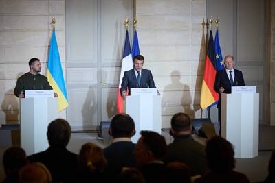 Zowel Macron als Scholz bereid tot lange oorlog in Oekraïne