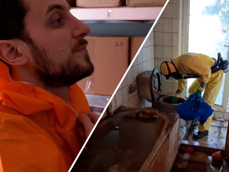 Tuğrul is schoonmaker van extreem vieze plekken