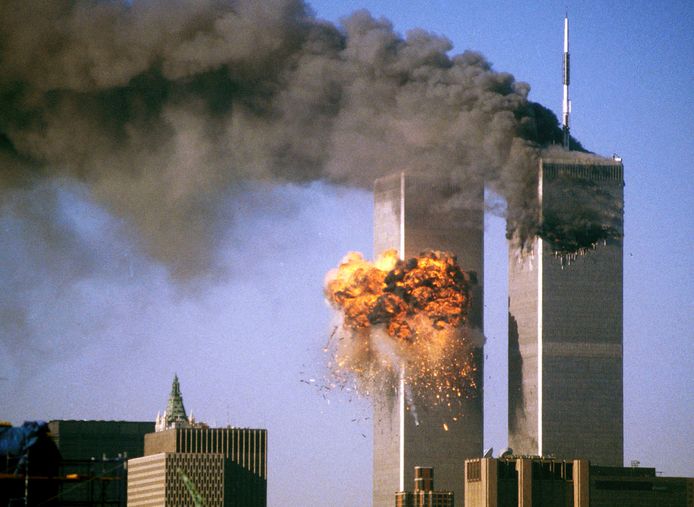 De vreselijke beelden van 9/11 die in ons collectieve geheugen gegrift staan.