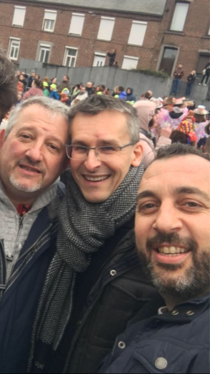 De gauche à droite, trois des contestataires du PS d'Anderlues: Rudy Zanola, Michaël Guyot, Guglielmo Pastorelli